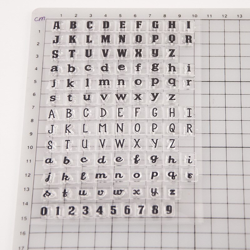 Mini tampons alphabet en Silicone transparent, pour Scrapbooking, Album, bricolage, artisanat, décoration de fond, tampon en caoutchouc