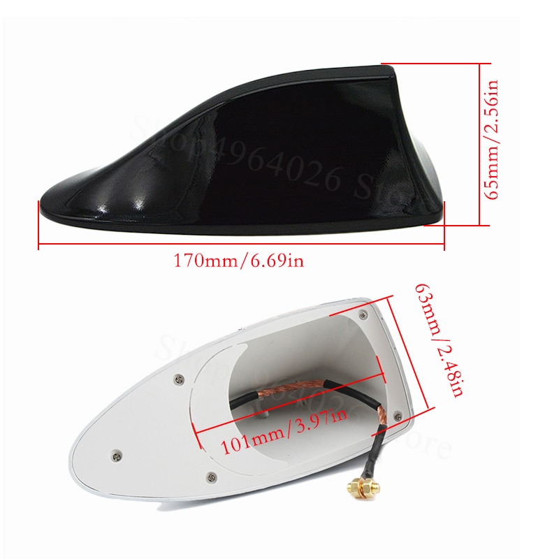 Para Peugeot 307, 206, 308, 407, 207, 3008, 508, 406, 3008 cc sw antenas de señal de coche alerón con forma de aleta de tiburón Accesorios Estilo