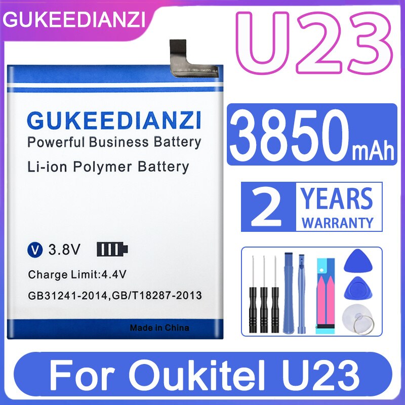 Battery for Oukitel U10 U11 U15 U16 U18 U20 U22 U23 U7 U2 MAX plus Pro U11Plus U15Plus U16Max U20Plus U7MAX U7plus U7Pro + tools: u23