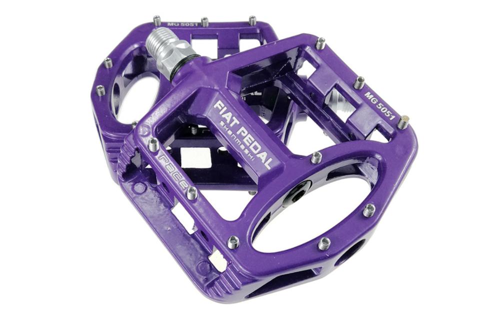 Rennrad Pedale Breite Größe Fahrrad MTB Magnesium Legierung Komfortable Anti-slip Pedal Fahrrad Teile Fahrrad Zubehör fahrrad teile: Purple