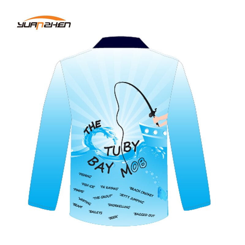 Uw Eigen Afdrukken Uv-bescherming Vissen Shirt