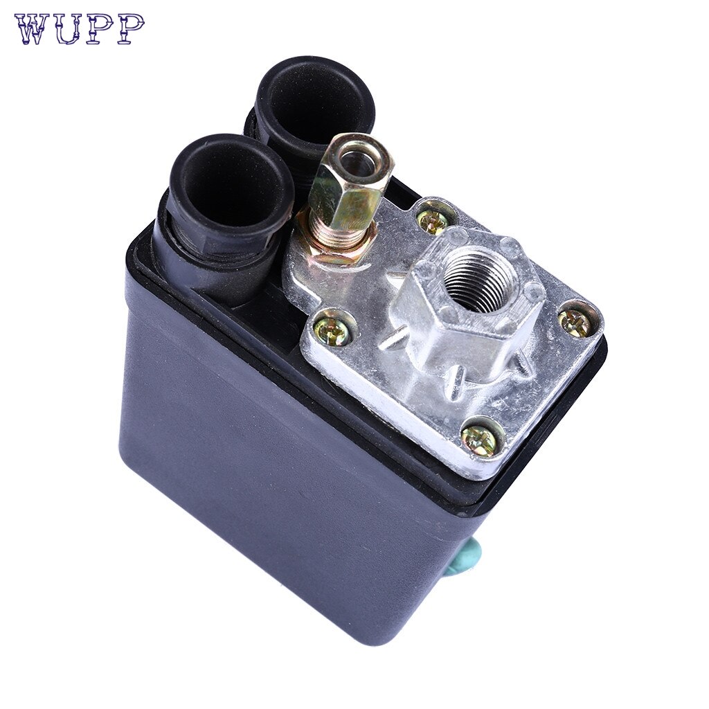 Adjustable Pressure Switch Air Compressor Switch Pressure Regulating with 2 Press Gauges Valve Control Set