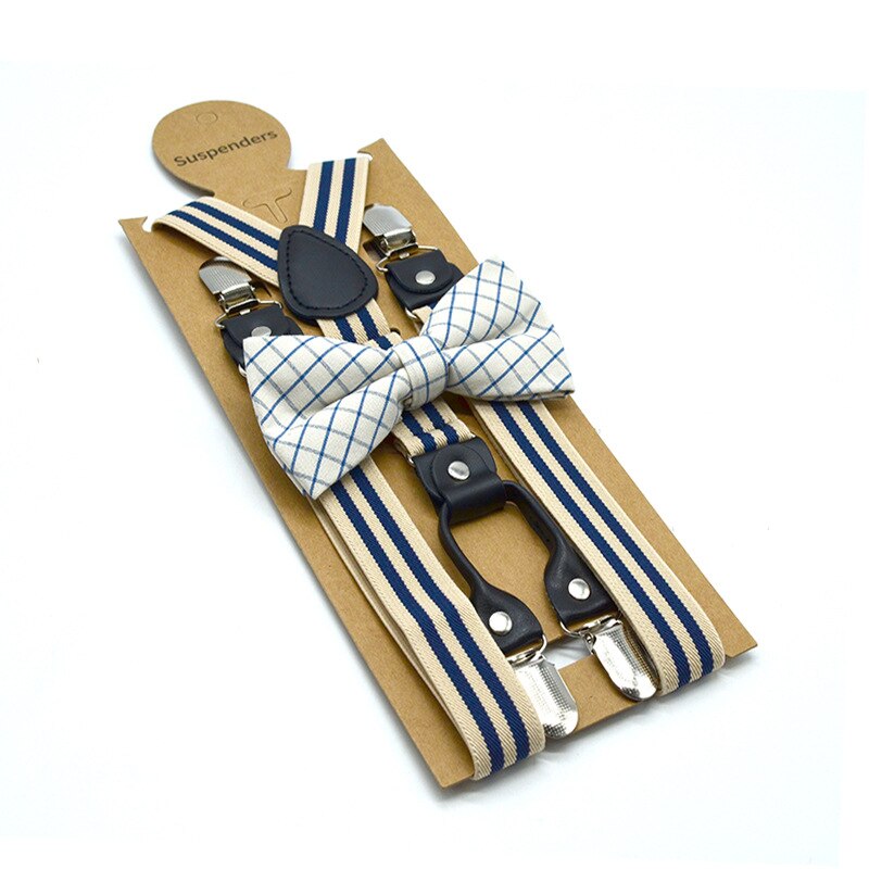 Beige Mens Suspenders Braces Women Bow Tie Dress Suspenders Belt Husband Striped Y Back Suspender Pants for Adults: beige