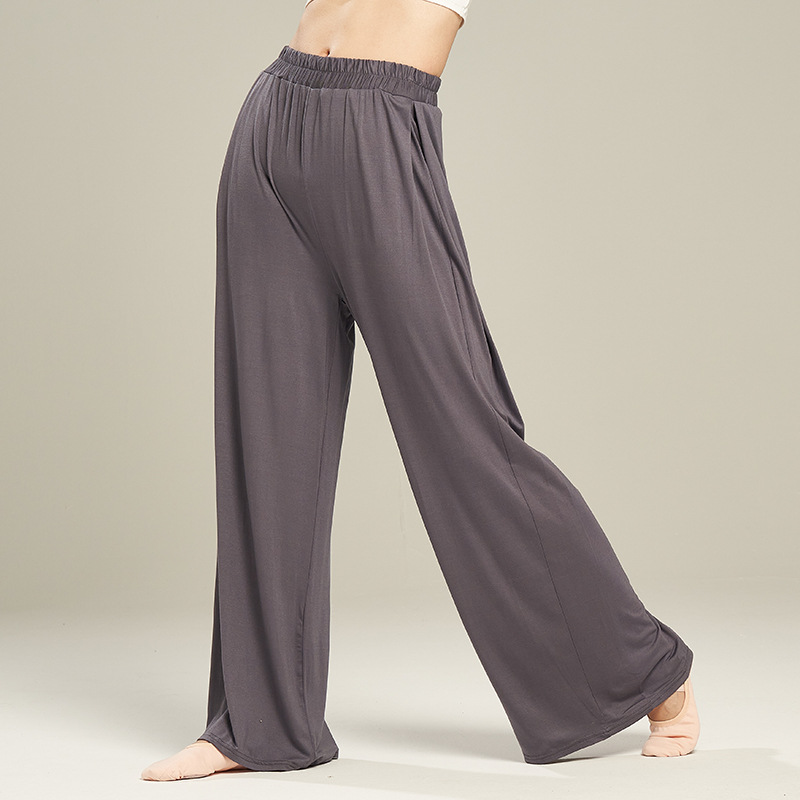 12 farben modal modern tanzen Hosen Für Frauen verlieren Breite Bein Elastische Ballett Ausbildung Hosen Hohe Taille Klassischen Tanz Damen
