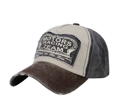 Baseballcaps, verstelbare letters, bedrukte patch-ontwerpen, chique dameszonnescherm, paar zomer, trendy pet, all-match patchwork dames: Bruin