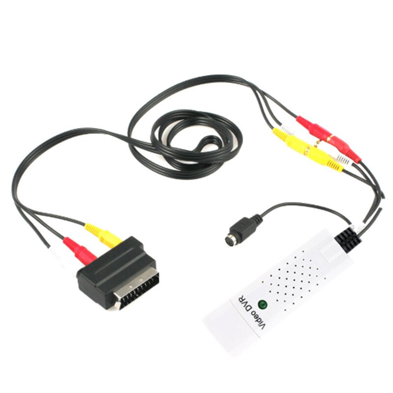 USB2.0 VHS to DVD Conversion o Video o Capture Card Adapter RCAScart RCA