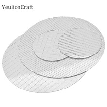 Chzimade – carreaux de mosaïque miroir en verre rond auto-adhésif, pour mur de bricolage, artisanat fait à la main, décoration de la maison
