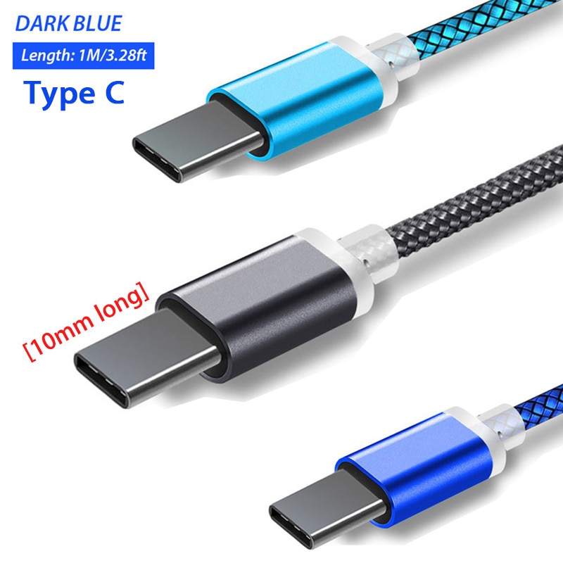 10mm Extra Long Connector Type C Cable for Blackview P10000 BV9600 BV9500 BV9000 BV7000 BV6800 Pro Ulefone Power 3s cabel cord