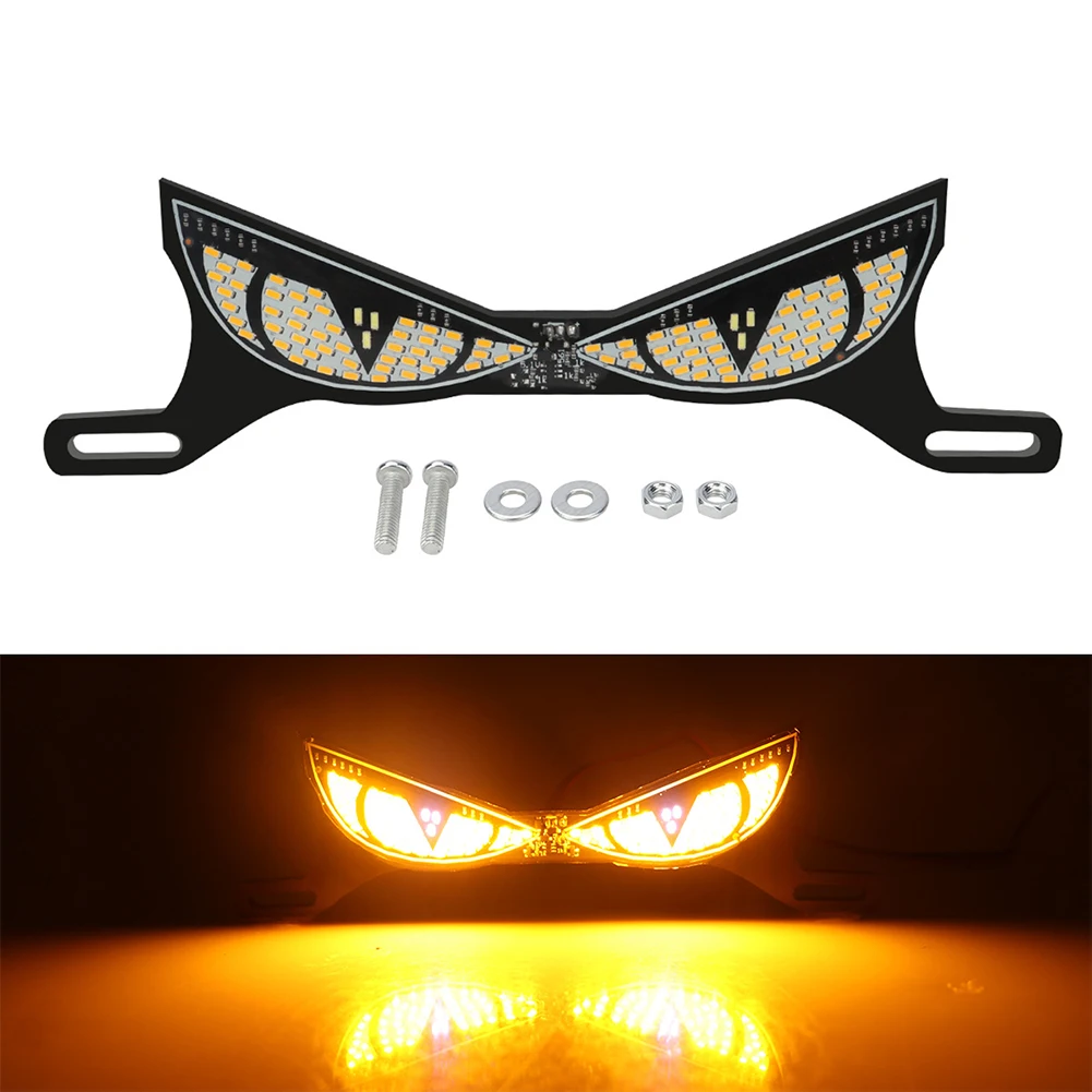 Devil eye motorcykel led-lampor cat eye dynamiskt bakljus bil bakljus dekorativ lampa strobe eagle eye-lampa tillbehör: Isblå