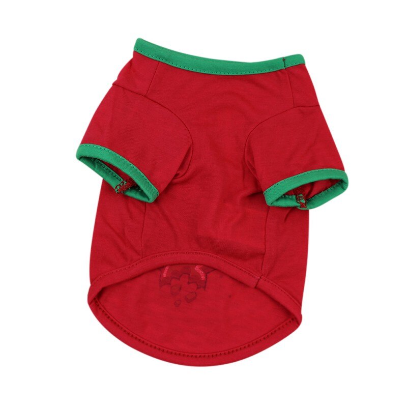 WINTER Pets Dog Clothes Christmas Bones Dog Pet Vest Puppy Cotton T Shirts Dog Shirts Dog Supplies