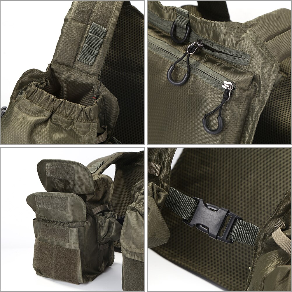 Chaleco de fotografía, chaqueta de viaje al aire libre, portátil, pegatina de pesca fácil, malla ajustable, para llevar al aire libre