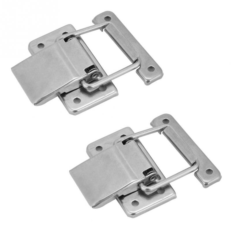 2Pcs Hasp Latches Toggle Latches Stainless Steel Sliding Door Latch Security Tools Hardware For Window Cabinet Hotel