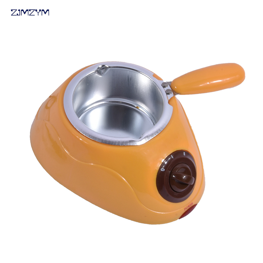 casa eléctrica fuente de Chocolate, Fondue de cantante de derretir Chocolate Pot amarillo y Rosa máquina de fusión de 250ml de capacidad