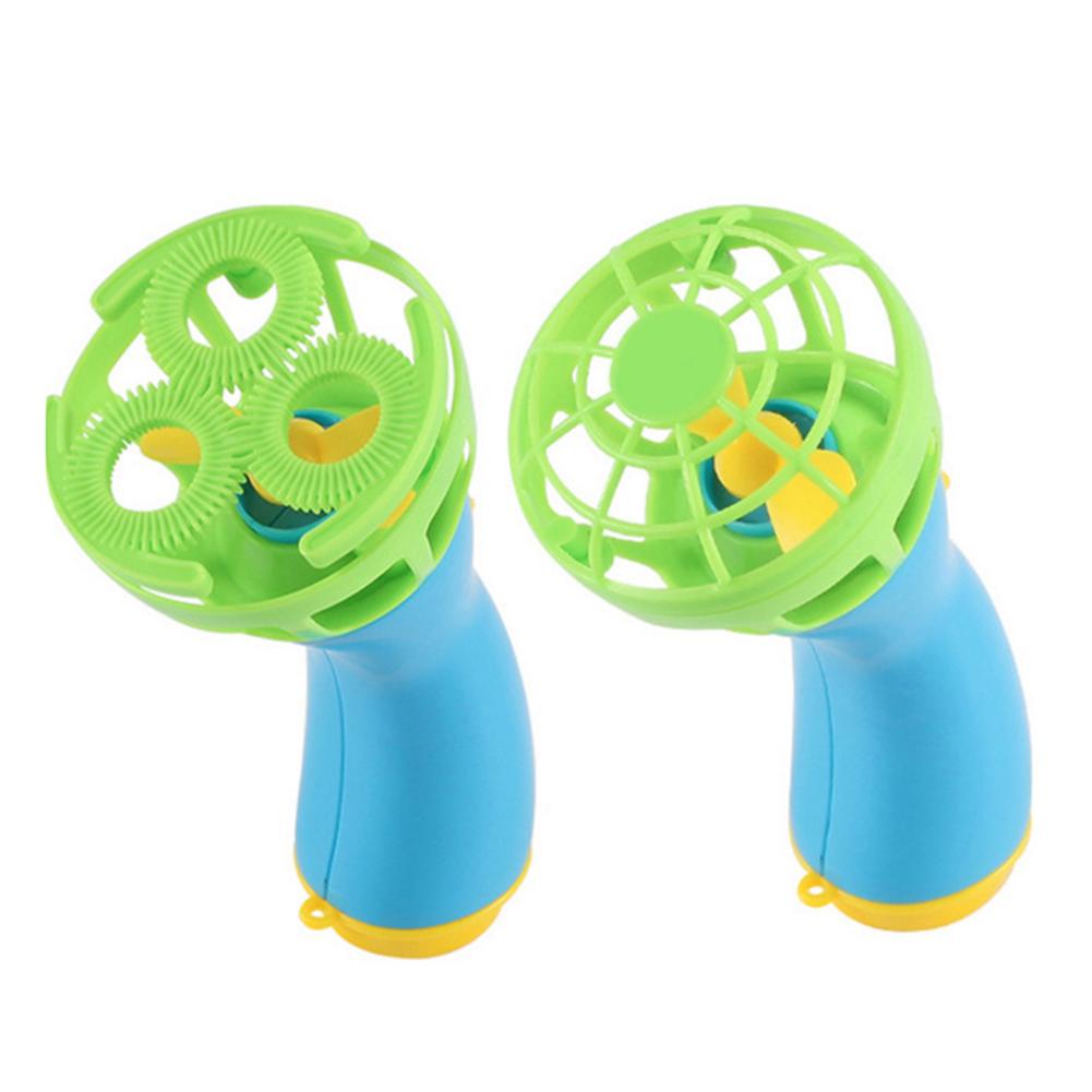 Bubble Blower Machine Speelgoed Kinderen Zeep Water Bubble Maker Gun Cartoon Waterpistool Zomer Grappige Mini Fan Voor Kids Kinderen handleiding Gun