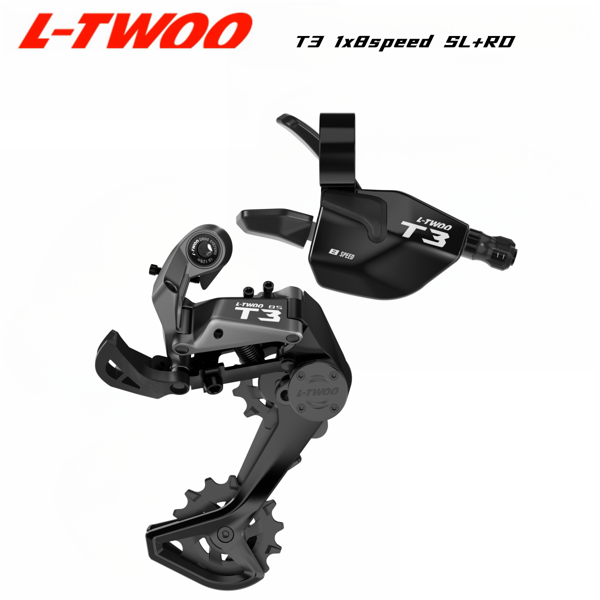 LTWOO T2/T3/T5/T7/T9/TX Liberación bidireccional + Desviador trasero de amortiguación estabiliza: YELLOW