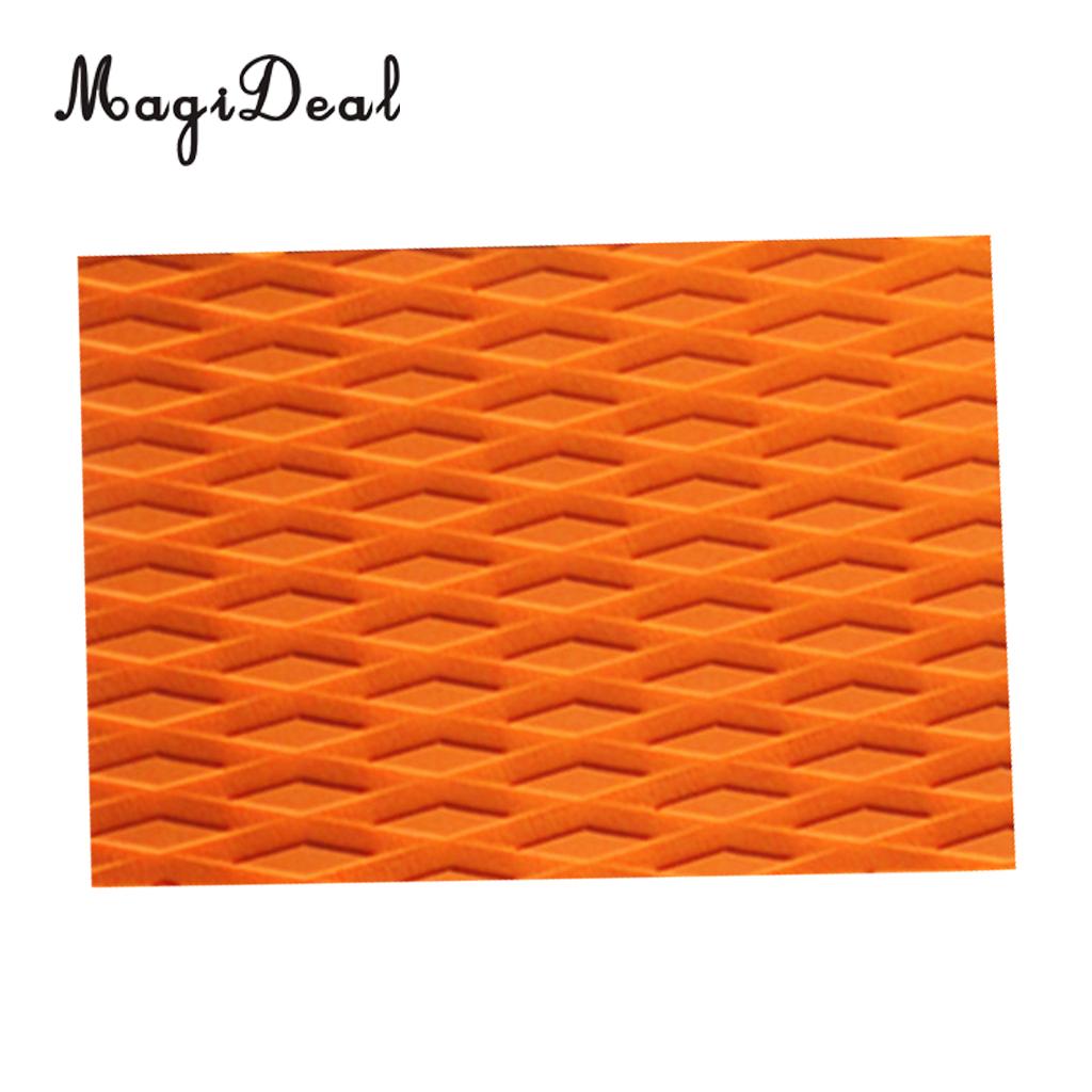 Ultralight Traction Non-Slip Grip Mat EVA Pad for Boat Decks Kayaks Surfboards Standup Paddle Boards Skimboard Shortboard Access: orange 