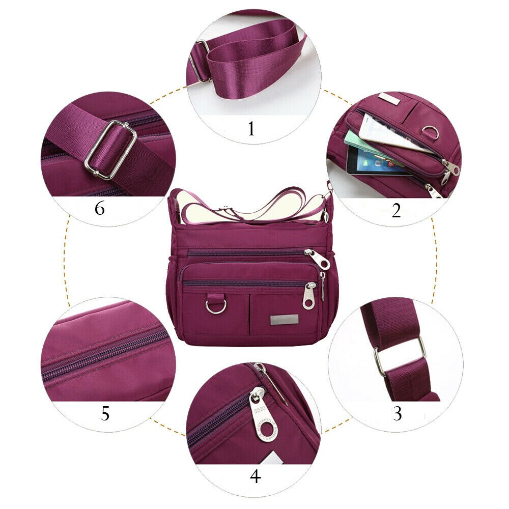 Vrouwen Tas Nylon Waterdichte Messenger Bags Voor Lady Crossbody Schoudertas Toevallige Handtassen