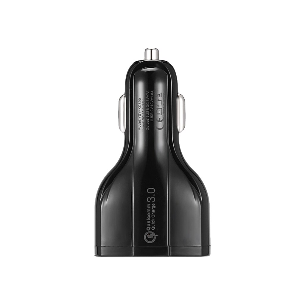 Universal Car Charger 3.5A 1.8A Fast Power Triple USB Ports Adapter Black