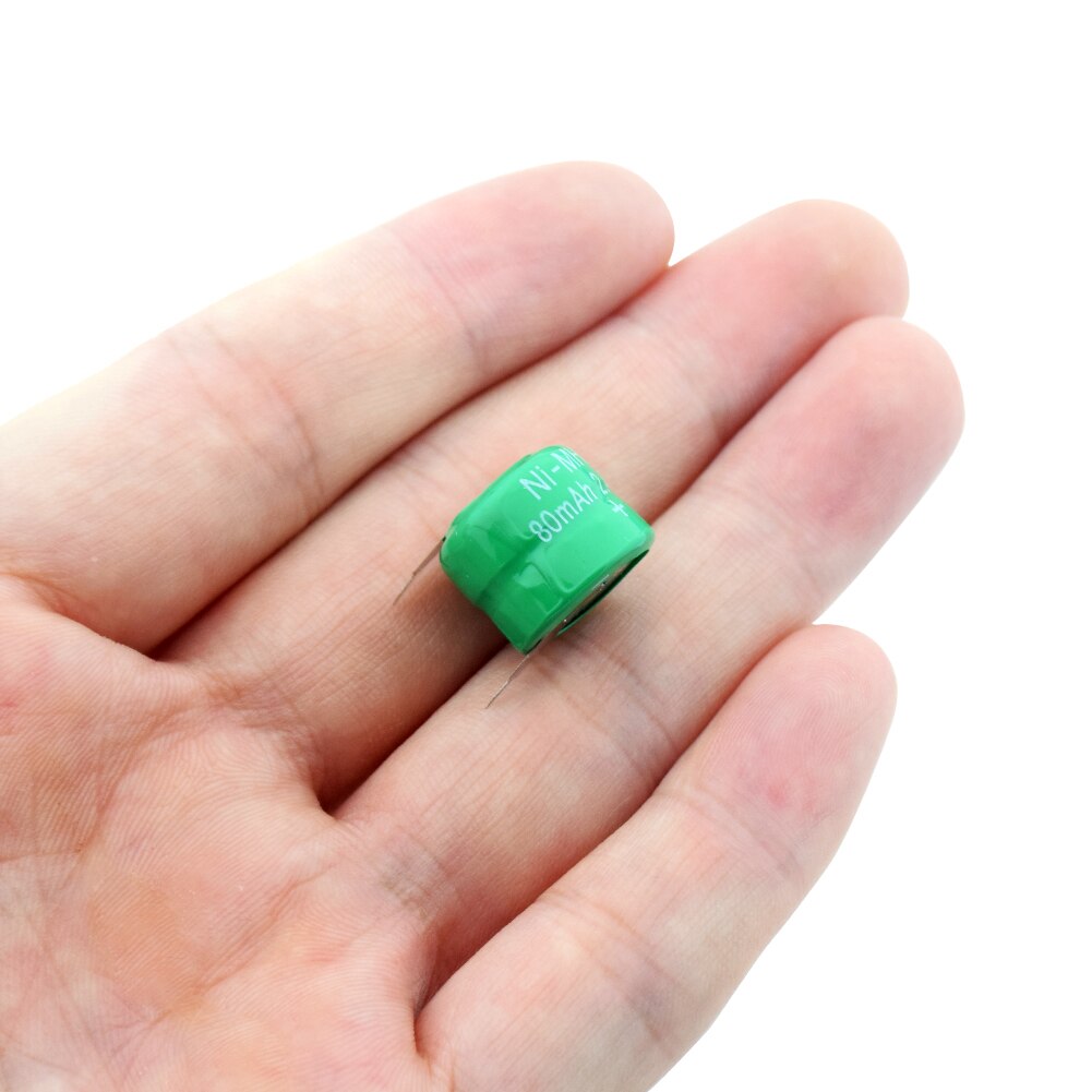 1/2/4/6/8/10Pcs 2,4 V 80H 80mAh Ni-Mh Nimh taste Batterie Pack Münze Zelle Ersatz Batterien Wiederaufladbare 80H Münze Batterien