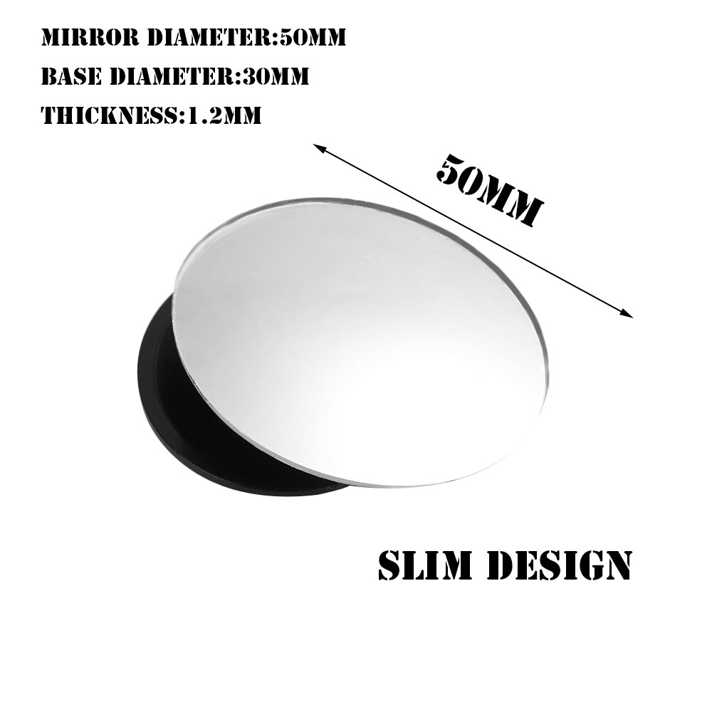 Car Rear view Convex Mirror 360 Degrees Rotating Wide Angle Round Convex Mirror Wide Angle Blind Spot Auto Exterior Accessory