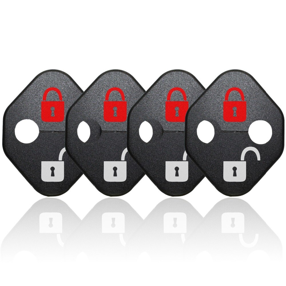 Diy Auto Lock Sticker Auto Deurslot Cover Fit Voor Toyota GT86 Alphard Tundra Aygo Avensis Avalon 4 Stuks Per set Auto Accessoires