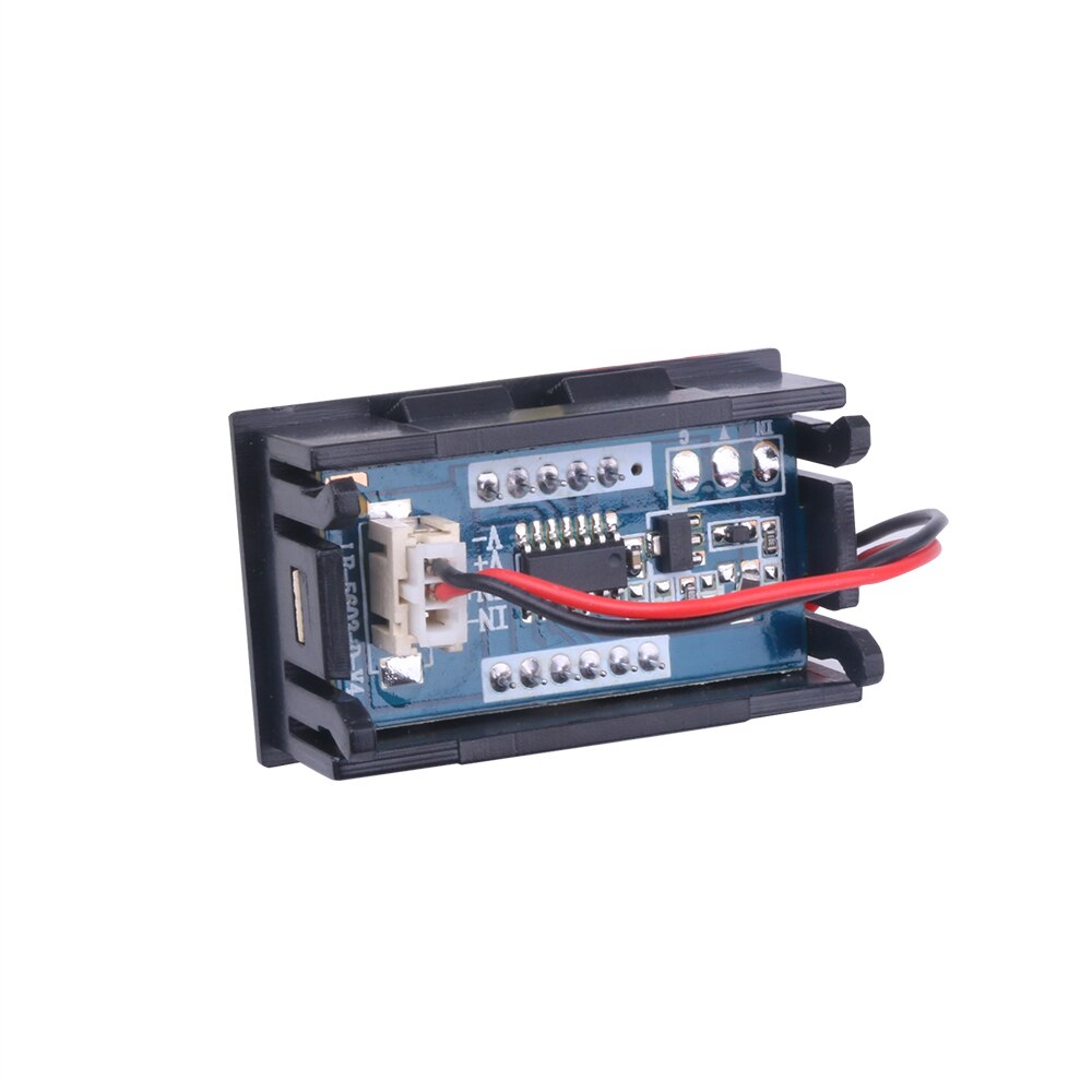 Voltímetro Digital de CC de 4,5 V a 30V, voltímetro Digital, medidor de Panel de voltaje rojo para coche y motocicleta electromóvil de 6V y 12V