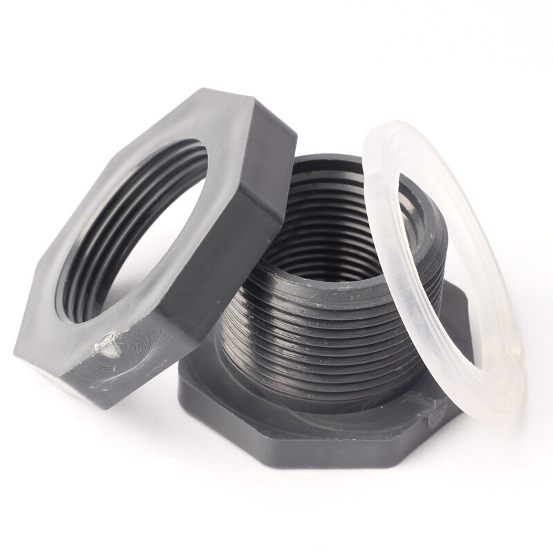 Inner Diameter 32mm G 1'' Female Thread Water Tank Connectors PVC Thicken Material Durable Fish Tank Fittings Aquarium DIY Parts