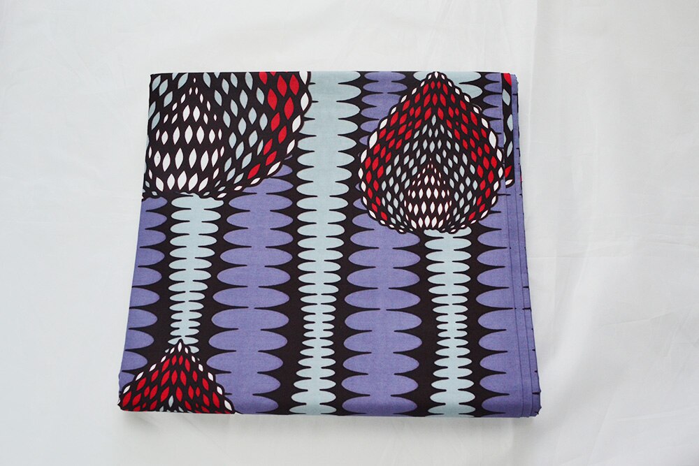 6 Yards Ankara Wax Fabric African Print for Sewing Super Real Wax Pagne Africain 100% Cotton Loincloth for Dress 40x40