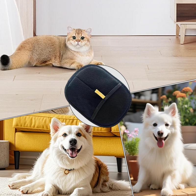 Verzorgingshandschoenen voor huisdieren Dubbelzijdige borstelhandschoenen voor huisdieren Statische ontstoffingsborstel voor huisdieren Haarverwijderingsborstel voor kleine, middelgrote en grote huisdieren