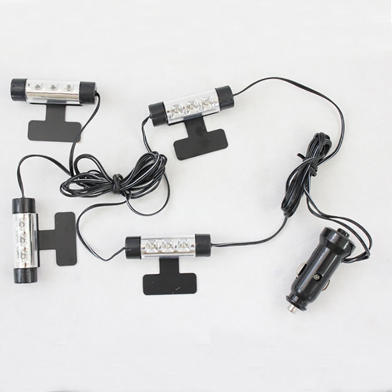 LSlight auto-onderdelen 4 1 inch Zolen Omgevingslicht Auto LED sfeerverlichting interieur decoratieve verlichting interieur voet lichten auto styling