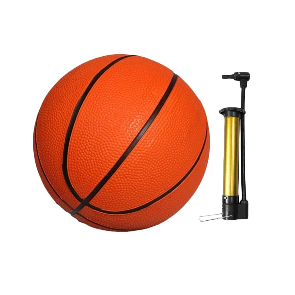 13cm Rubber Basketball Child Parent-Child Toy Kindergarten Children Training Basketball With Pump