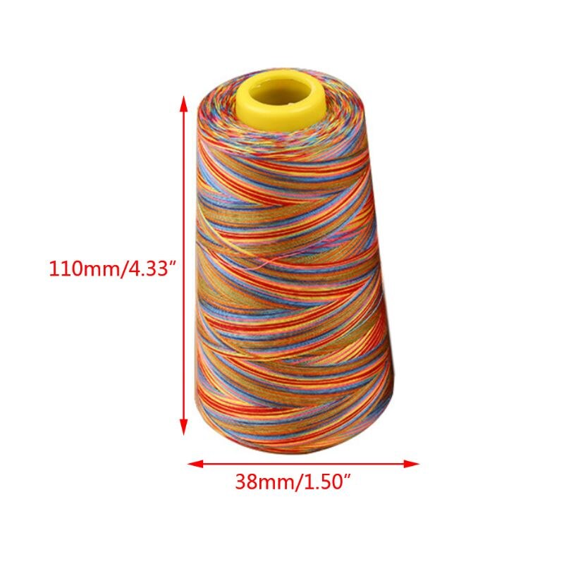 Colorful Sewing Machine Thread Set Nylon Quilting Thread Embroidery Thread Spool Applique on Clothing Sewing Accessories