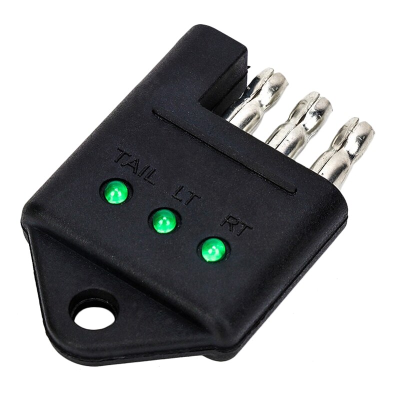 TIROL 4 Pin Trailer Tester Connector Trailer Wiring Tester Straight Trailer Light Wire Circuit Tester