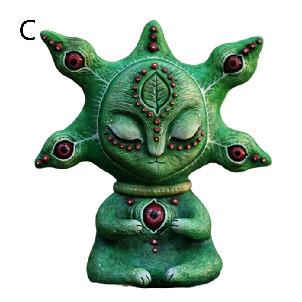 Fantasy Statue Miniature Fairy Tale Fairy Monster Statue Fairy Tale Garden Decoration Resin Craft Decoration Home Decoration: C