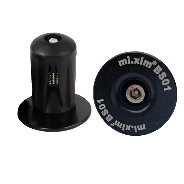 1 par de tapones de extremo de manillar de bicicleta de montaña y carretera, tapa de extremo de barra de mango de aleación de aluminio, cubierta de agarre de bicicleta BMX MTB, accesorios para bicicleta: YELLOW