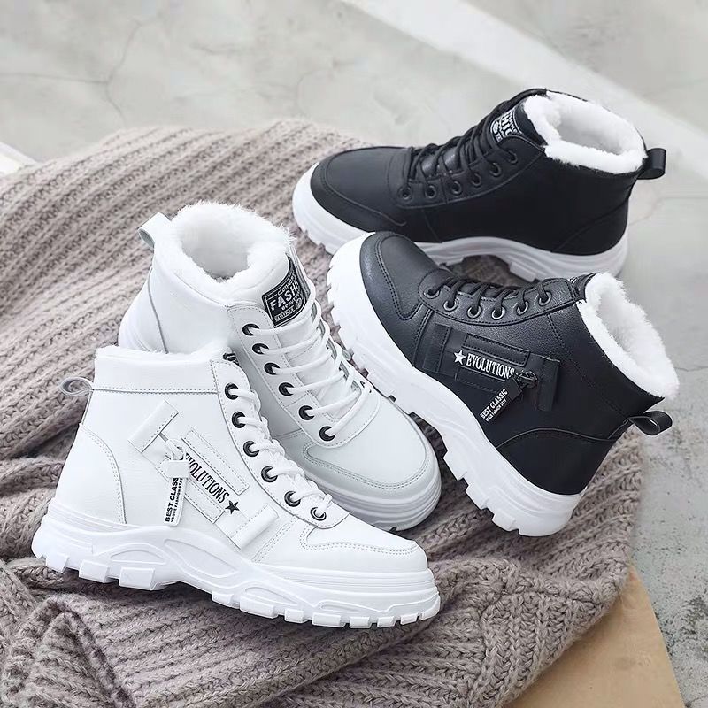 Winter Dames Schoenen Lace Up Vrouwen Sneakers Sneeuw Enkel Laarzen Waterdichte Warme Platform Botas Vrouw Schoeisel Botas De Mujer