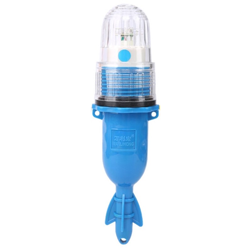 LED Lumière Sous-Marine De Pêche Portable Automatique à commande Lumineuse Imperméable Monochromatique Clignotant Lampe Leurres Poissons Crevettes Lumière: Bleu