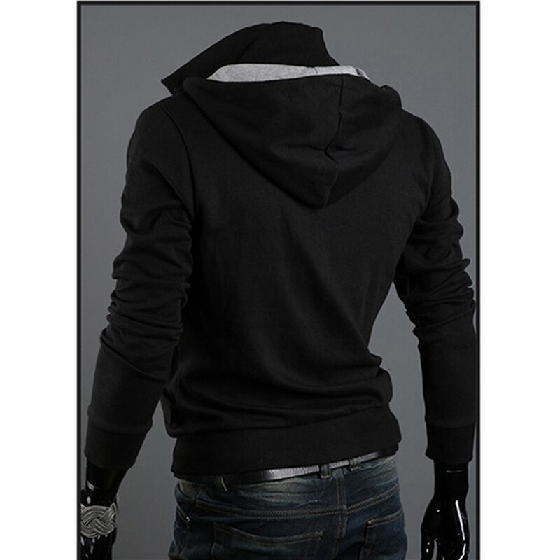 Sudaderas deportivas con capucha para hombre, chaqueta informal con cremallera de pimpón, abrigo con cuello vuelto