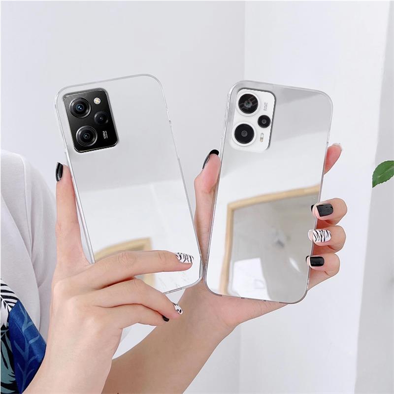 Glanzende luxe spiegel siliconen hoes voor Xiaomi Mi Poco X5 F5 Pro F4 F3 schokbestendige achterkant op Poko X5pro F5pro X5F4 3 5pro