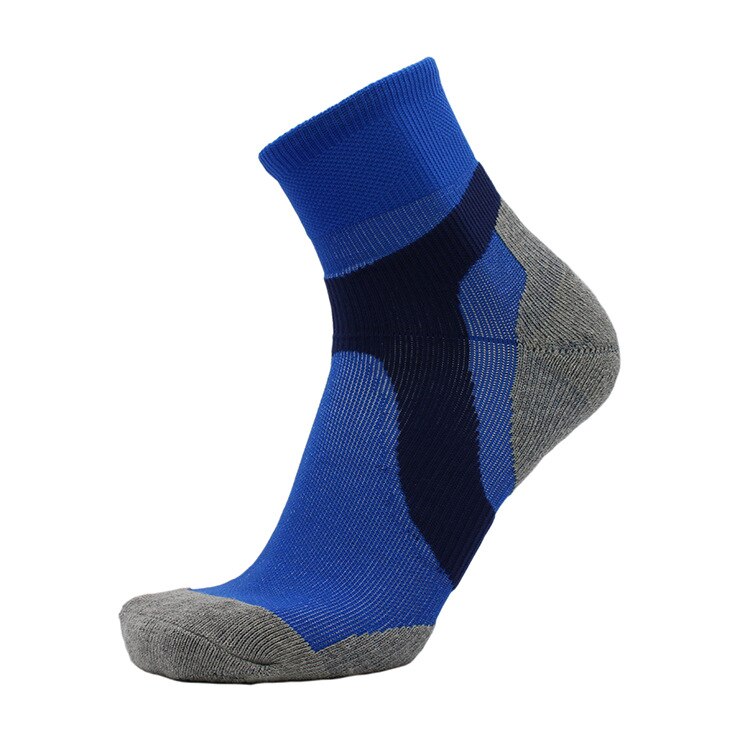 Brothock Outdoor hiking socks Cotton hiking socks nylon towel medium thickness sports sweat antiperspirant socks: blue / XL 43-47