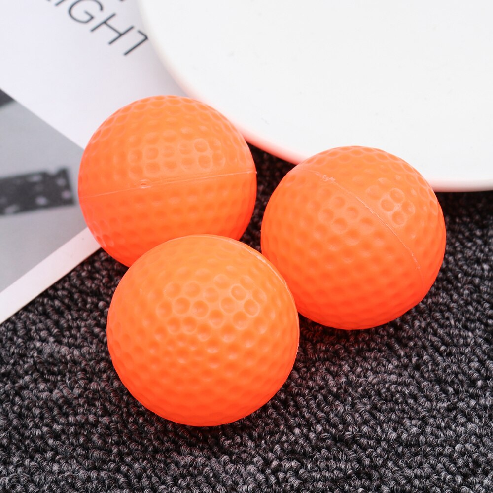22 kpl kannettava golfpallo kestävä ja hyödyllinen ei-huokoinen pallo golf harjoituspallo golf harjoituspallo ulkona sisätiloihin: Oranssi