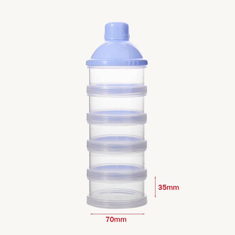 4/5 Grid Portable Milk Powder Formula Dispenser Container Storage Essential Cereal Boxes Toddle Baby Milk Powder Storage Box