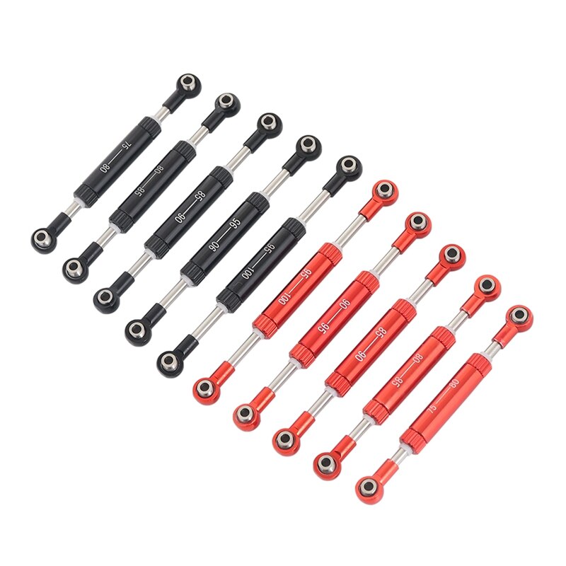 1/10 longitud ajustable (90-95)Servos barra de tracción-palanca de dirección para RC Crawler Control remoto Juguetes Coche SCX10 90046 TRX4