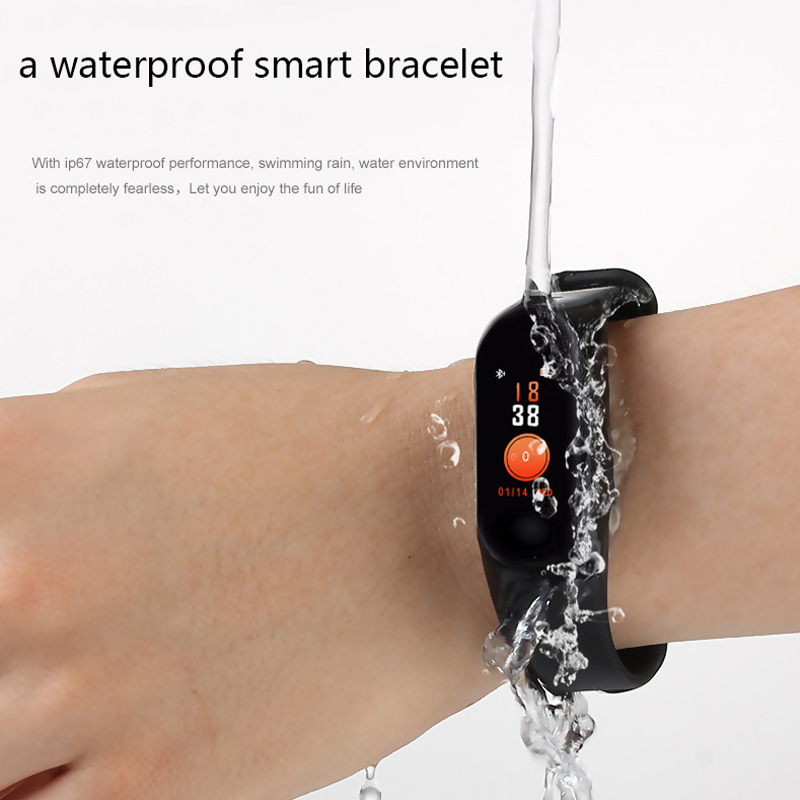 tracking Bluetooth Smart Bracelet Heart Rate Monitor Wristband Fitness for Android iOS PK Xiomi Mi Band Smart GPS Trackers Scr