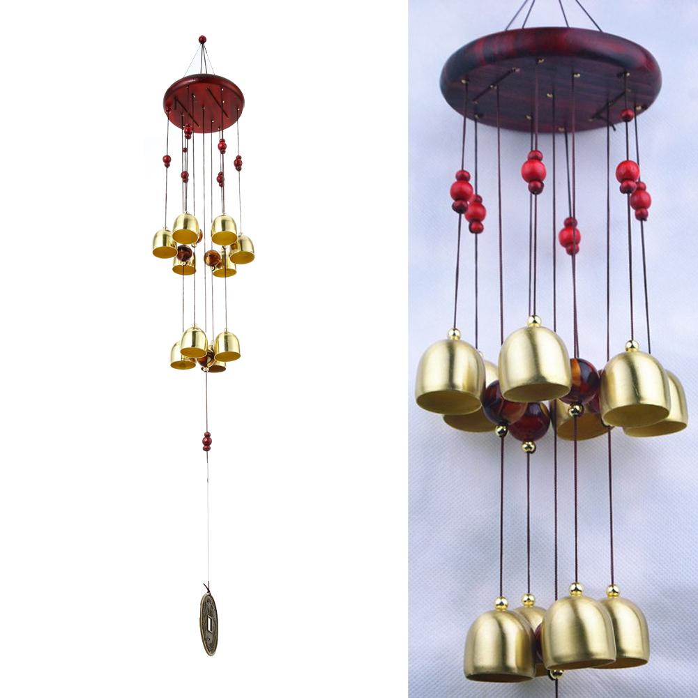 67cm Wohnzimmer Windspiele Garten Ich bin Freien 4 Röhren Glocken Rostschutz Kupfer Antike Windchime Für Haus Hof Hängen dekoration: J