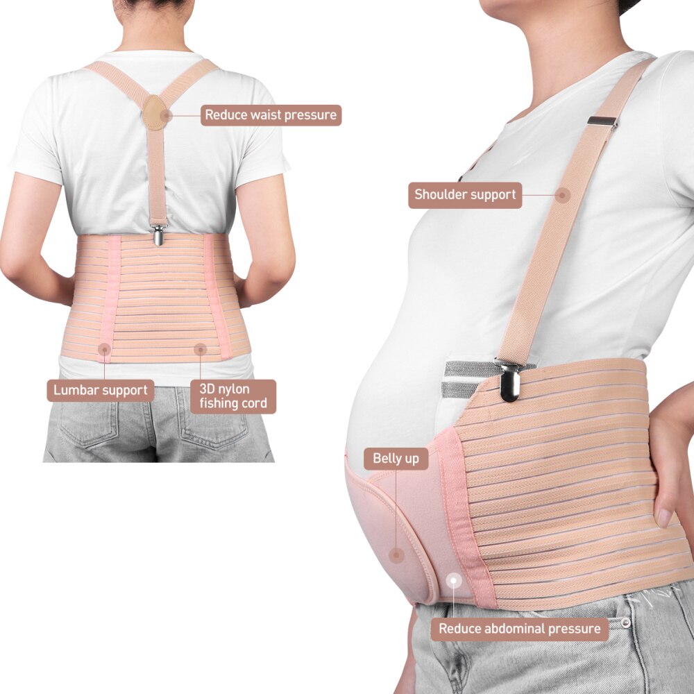 1PC ceinture de maternité avec sangle respirant réglable ceinture abdominale ceinture de soutien pour la grossesse enceinte