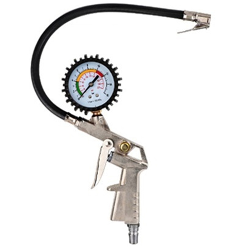 0-16bar/0-220psi Tire Air Pressure Inflator Gauge Analog Dial Inflation Inflated Pumps Deflated Repair Tools for Motorcycle Car