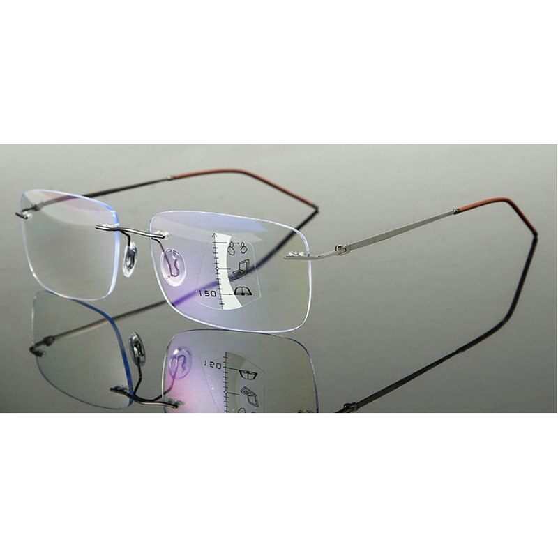 Unisex Progressive Multifocal Reading Glasses Anti Blue Light Radiation Presbyopia Eyeglasses Adjustable Eyewear FML