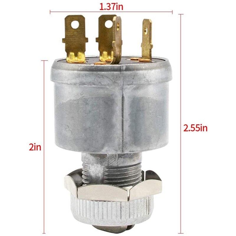 Topfor Ezgo Ignition Switch, Starter Switch Key Fits for Txt Golf Cart 33639-G01