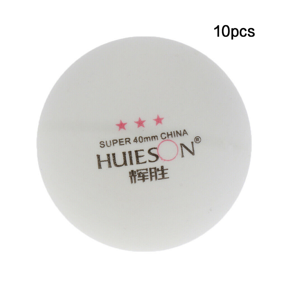 10 stk 3- stjernede bordtennisbolde 40mm bordtennisbolde træning bordtennisbold: Hvid